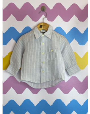 Camisa de linho manga longa |Baby Gap | 12-18 meses