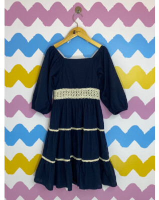 Vestido azul marinho | Camu Camu | 6 anos