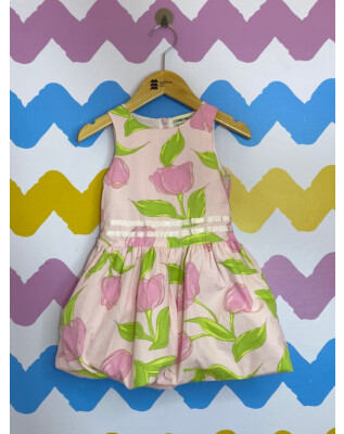 Vestido rosa florido | Cherokee| 24 meses