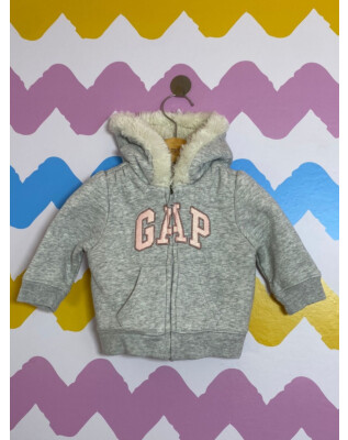 Moletom cinza com capuz | Baby Gap | 3-6 meses