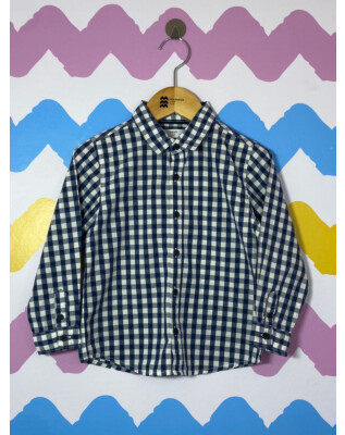 Camisa manga longa xadrez | Mango | 3-4 anos