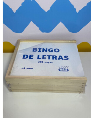 Bingo de letras grande 281 peças c/15 cartelas