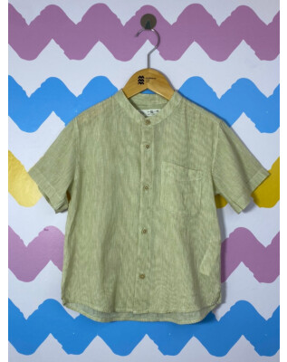 Camisa verde linho | Zara | 4-5 anos