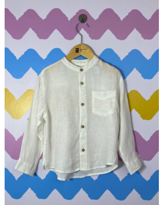 Camisa branca linho  | Zara | 4-5 anos